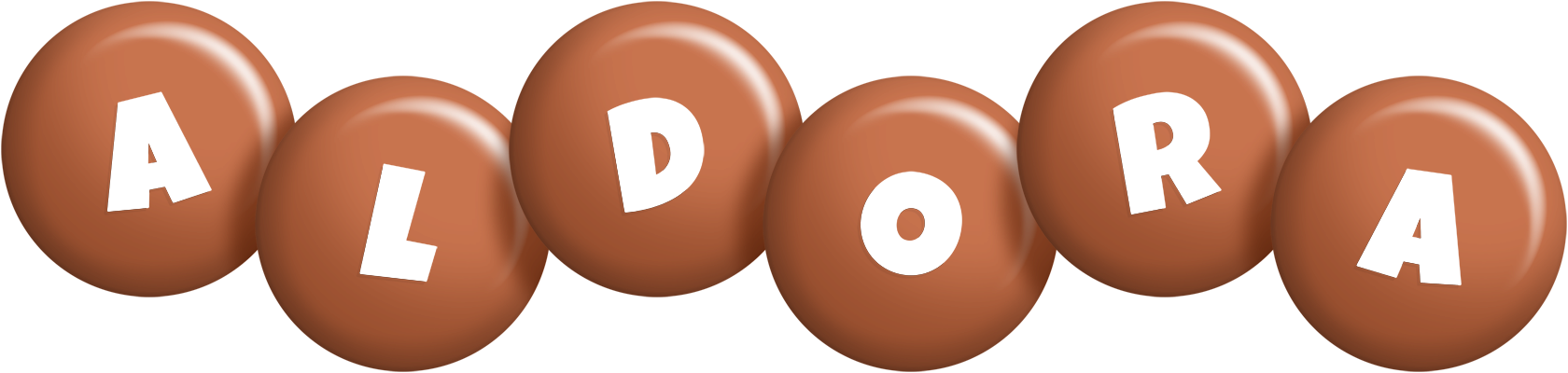 Aldora candy-brown logo