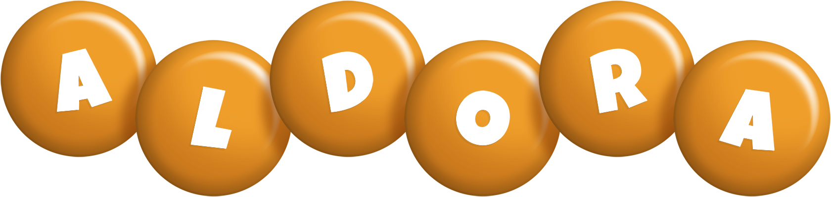Aldora candy-orange logo