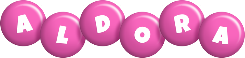 Aldora candy-pink logo