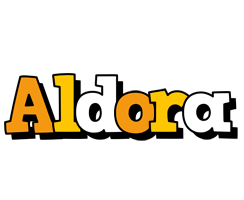 Aldora cartoon logo