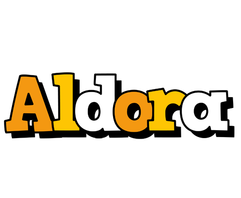 Aldora cartoon logo