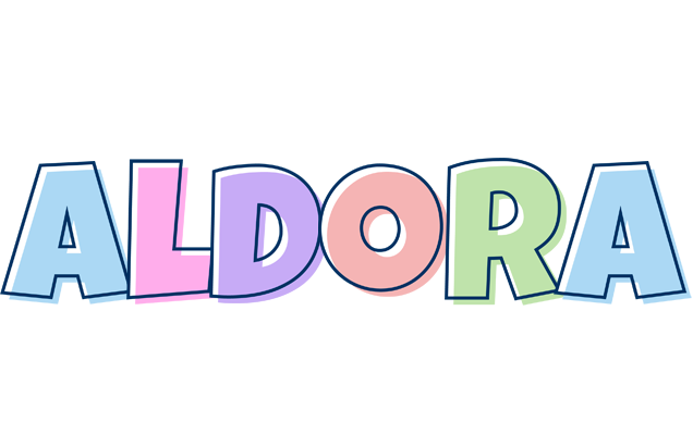Aldora pastel logo