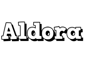 Aldora snowing logo