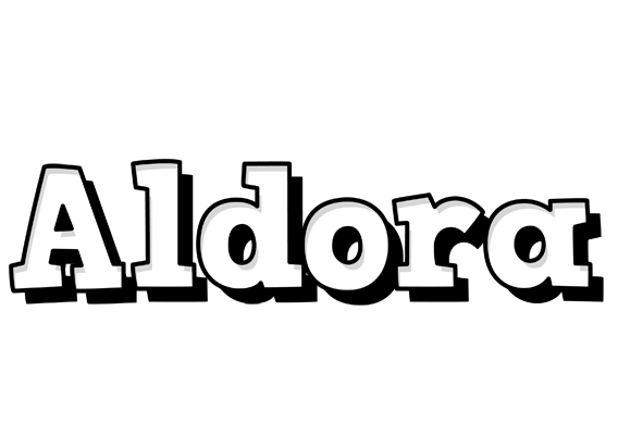 Aldora snowing logo