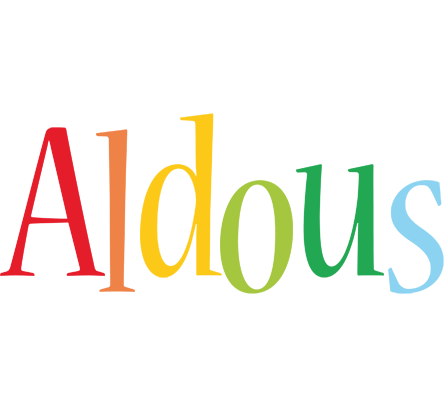 Aldous birthday logo
