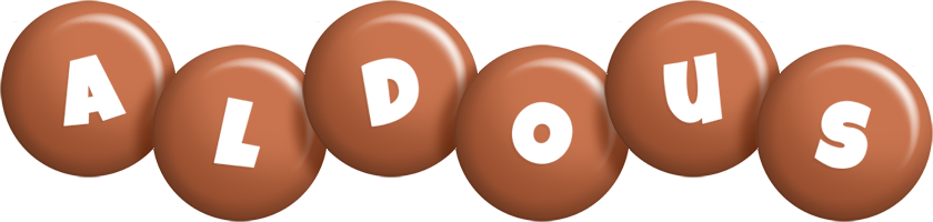 Aldous candy-brown logo