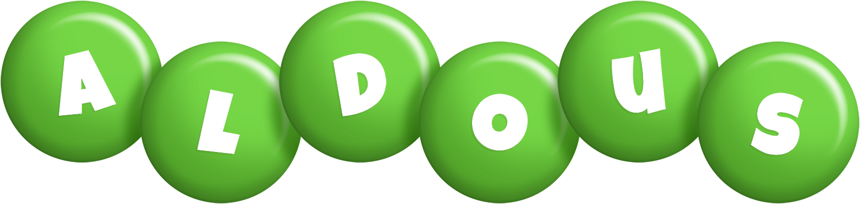 Aldous candy-green logo
