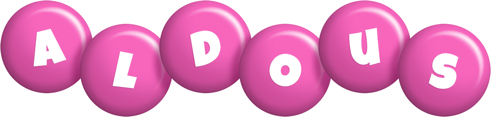 Aldous candy-pink logo