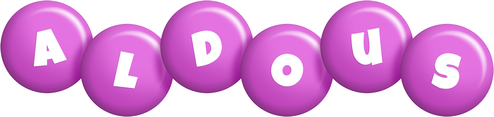 Aldous candy-purple logo