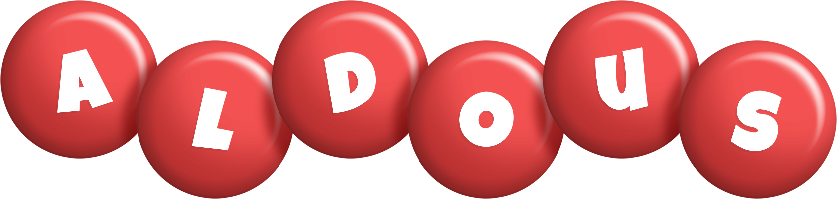 Aldous candy-red logo