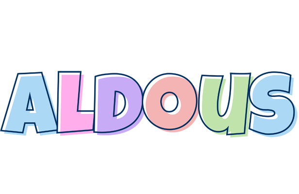 Aldous pastel logo