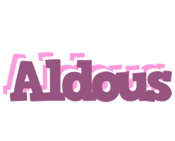 Aldous relaxing logo