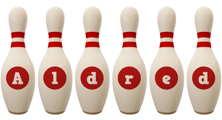 Aldred bowling-pin logo