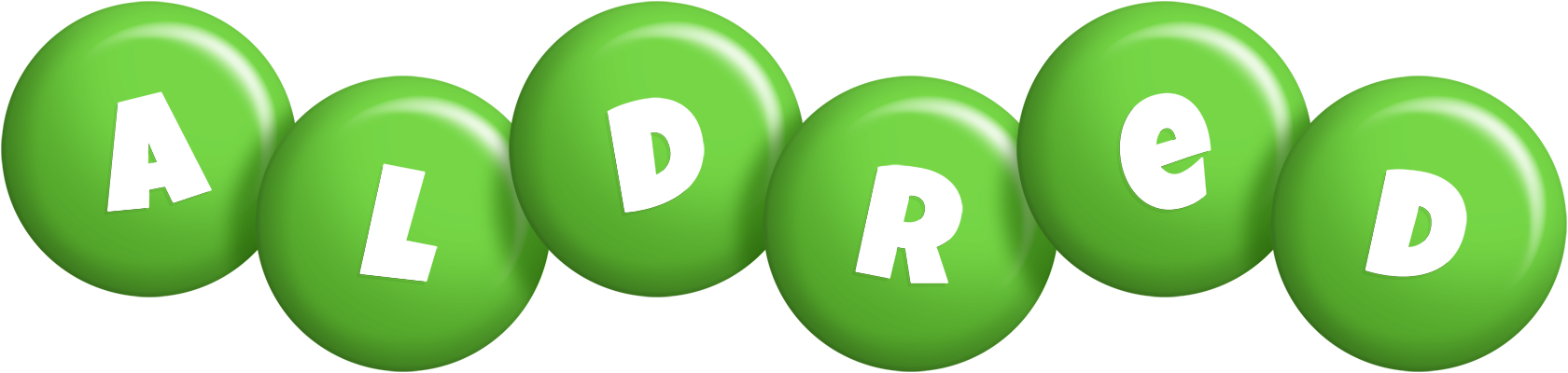 Aldred candy-green logo