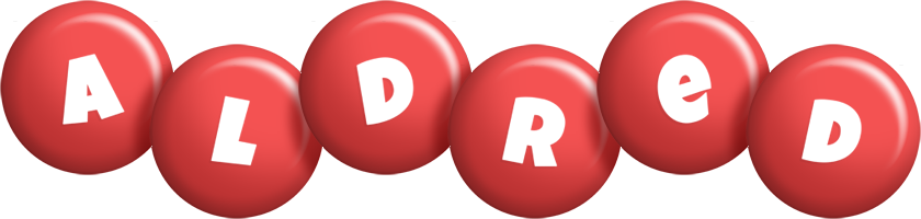 Aldred candy-red logo