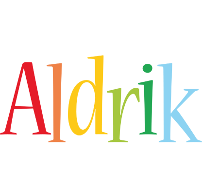 Aldrik birthday logo