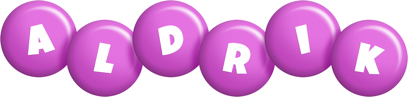 Aldrik candy-purple logo