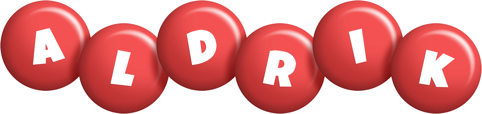 Aldrik candy-red logo