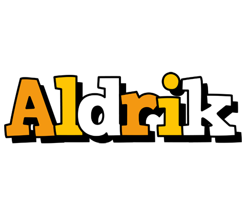 Aldrik cartoon logo