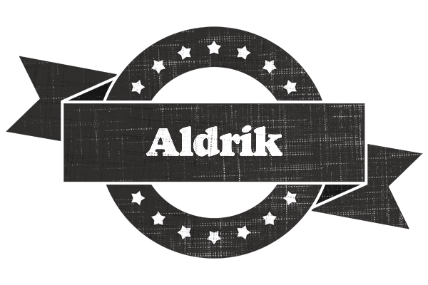 Aldrik grunge logo