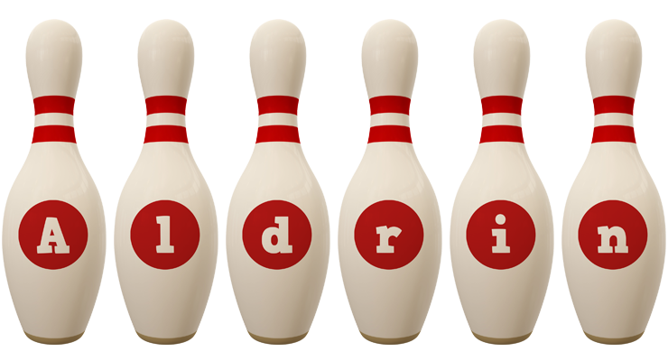 Aldrin bowling-pin logo