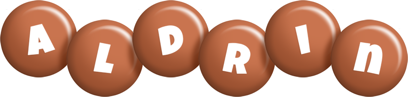 Aldrin candy-brown logo