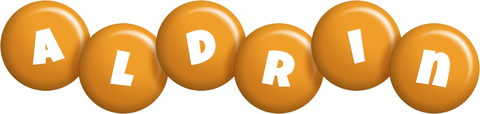 Aldrin candy-orange logo