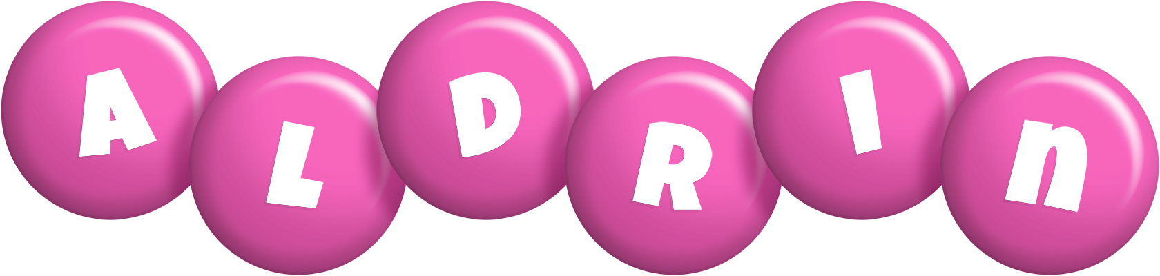 Aldrin candy-pink logo