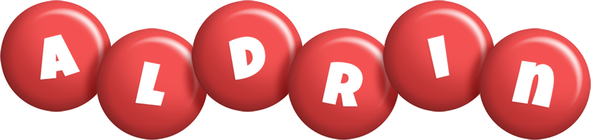 Aldrin candy-red logo