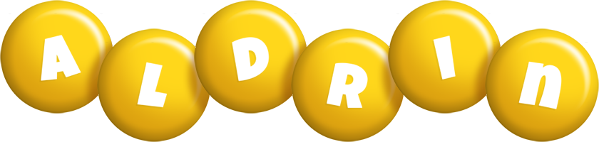 Aldrin candy-yellow logo