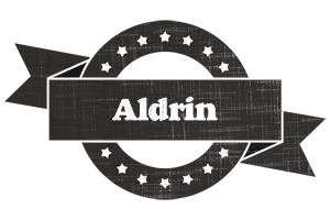 Aldrin grunge logo