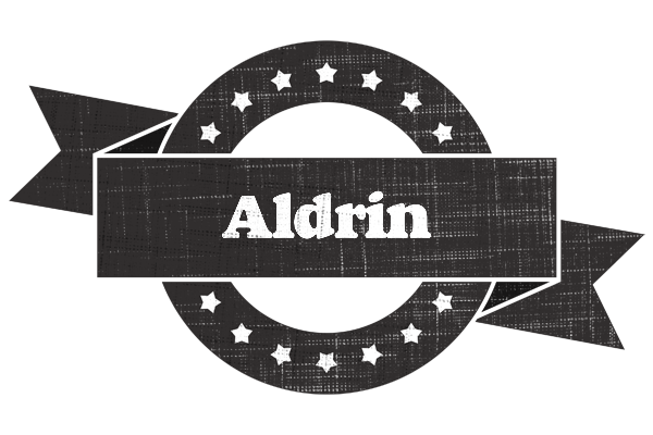 Aldrin grunge logo