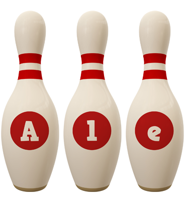 Ale bowling-pin logo