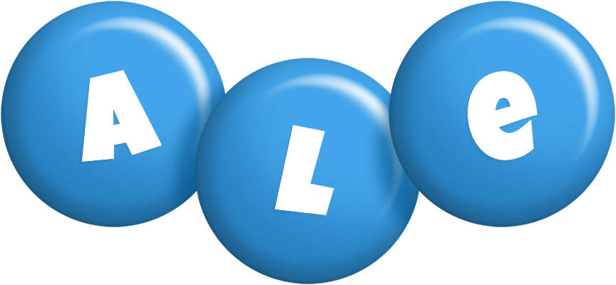 Ale candy-blue logo