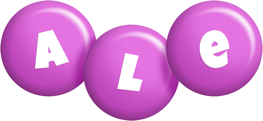 Ale candy-purple logo
