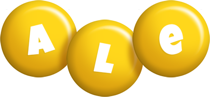 Ale candy-yellow logo