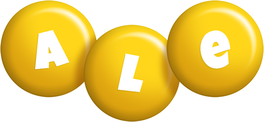 Ale candy-yellow logo