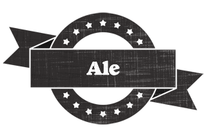 Ale grunge logo