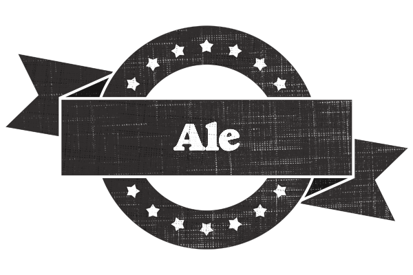 Ale grunge logo