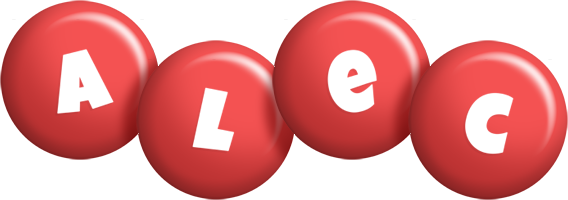 Alec candy-red logo
