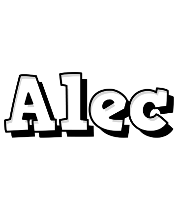 Alec snowing logo