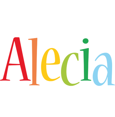 Alecia birthday logo