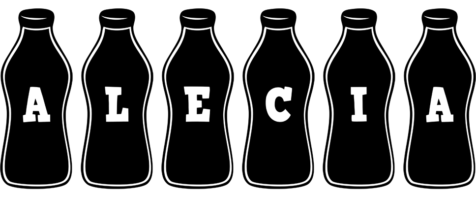 Alecia bottle logo