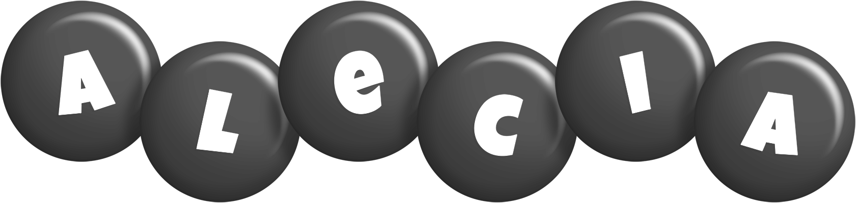 Alecia candy-black logo