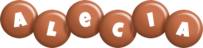 Alecia candy-brown logo