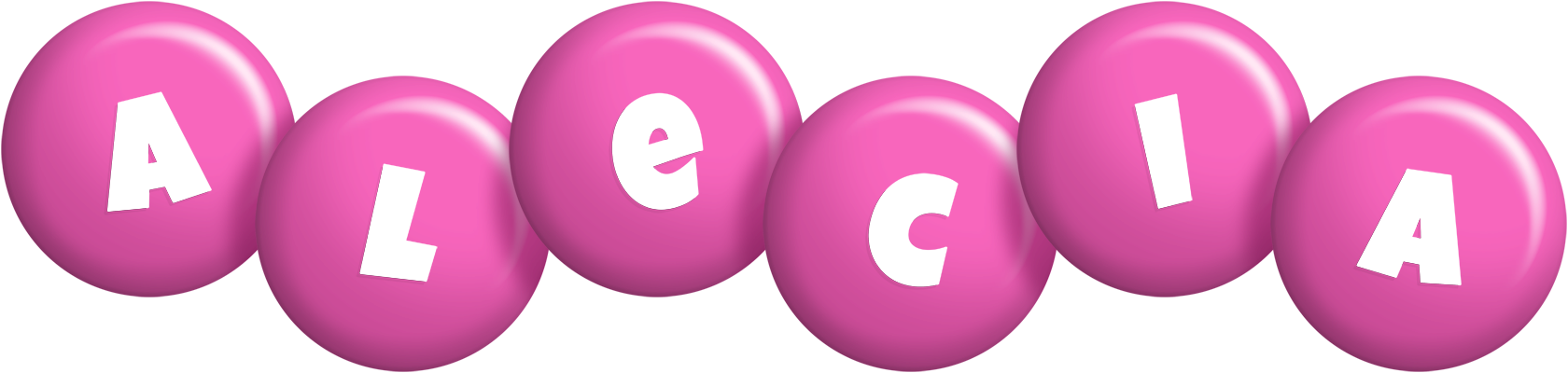 Alecia candy-pink logo