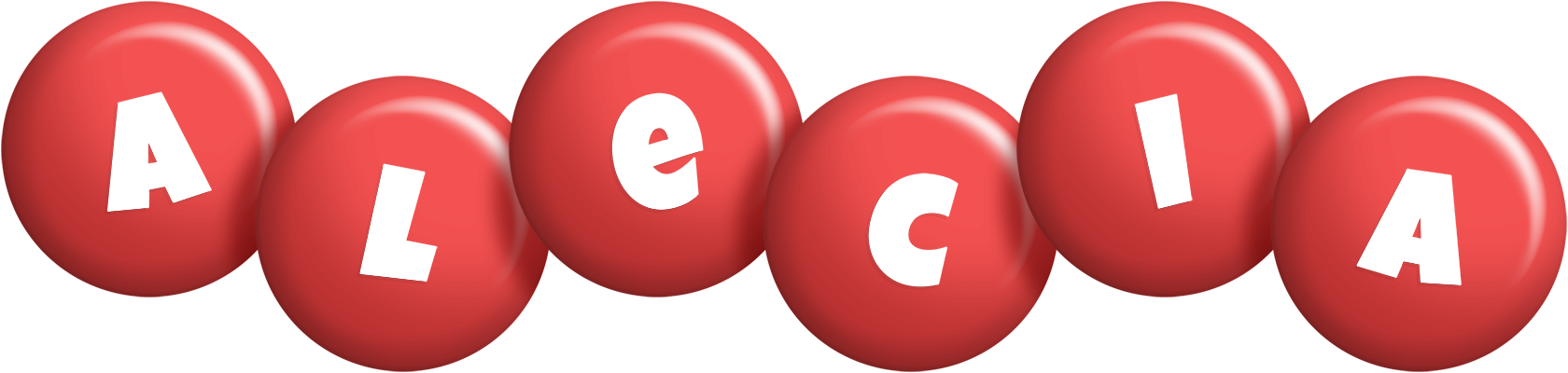 Alecia candy-red logo