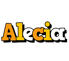 Alecia cartoon logo