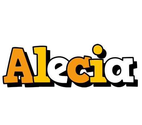Alecia cartoon logo