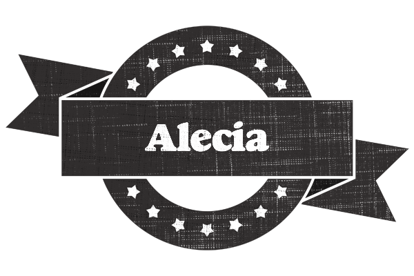 Alecia grunge logo